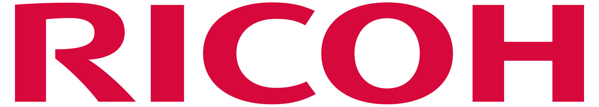 Deep red Ricoh logo