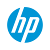 Light blue Hewlett Packard logo