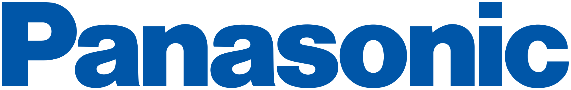 Deep blue Panasonic logo.